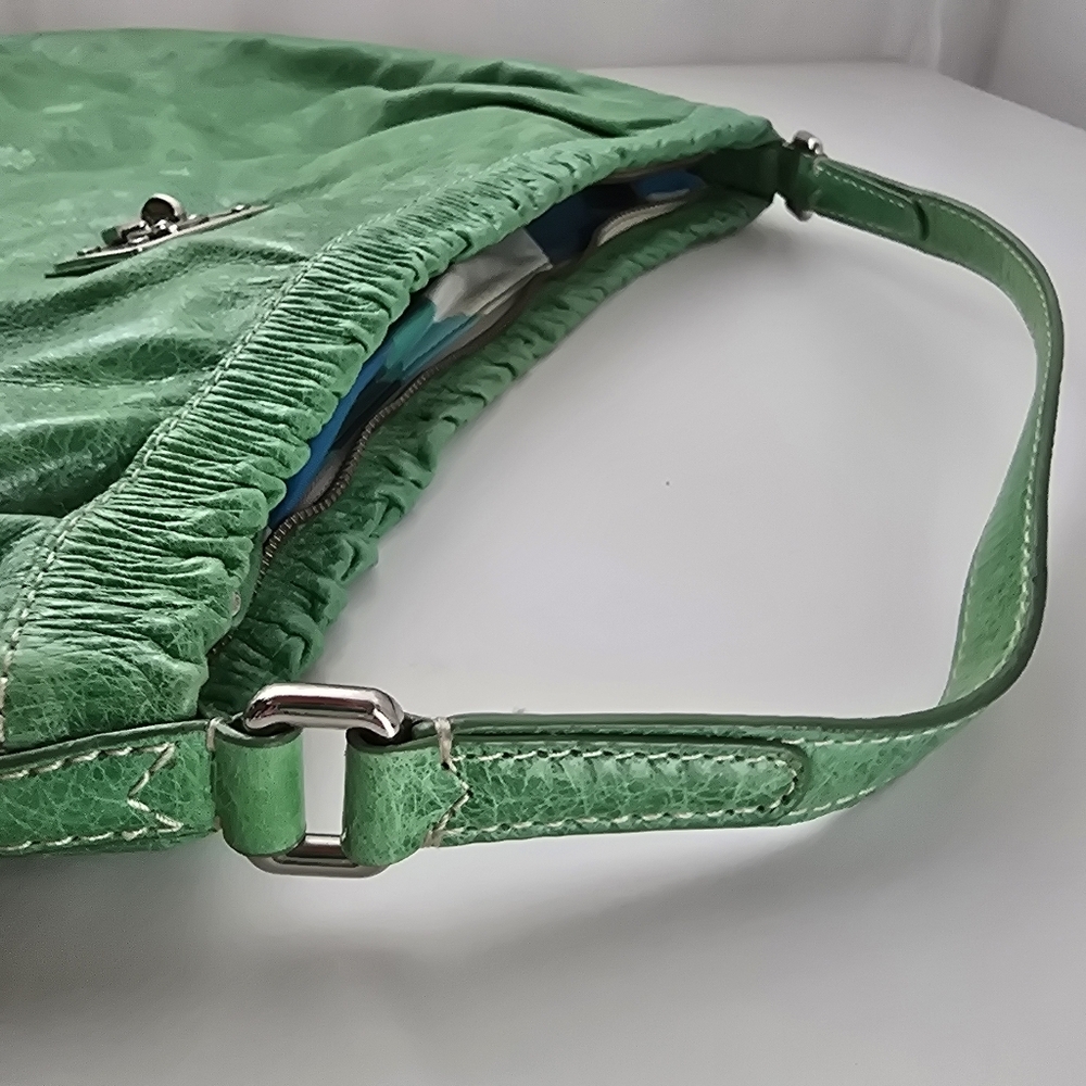 Marc by Marc Jacobs XL Green Leather Hobo Shoulder Bag - Picture 4 of 12